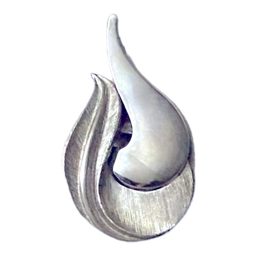 😍2/$20 Sterling Silver Edward Weston Shell Inspired Brooch 3”x1.7”